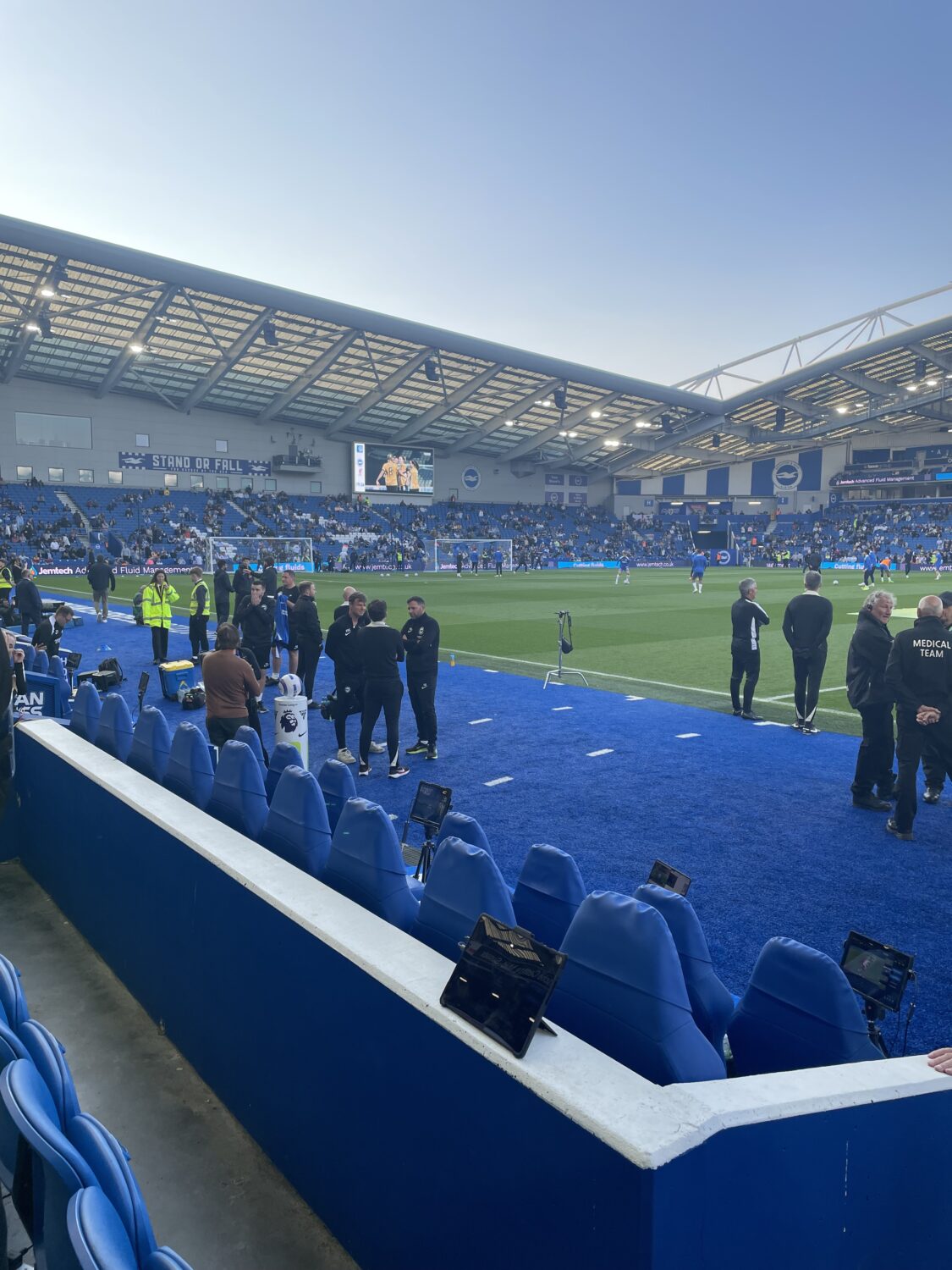 ファルマースタジアム観戦の様子