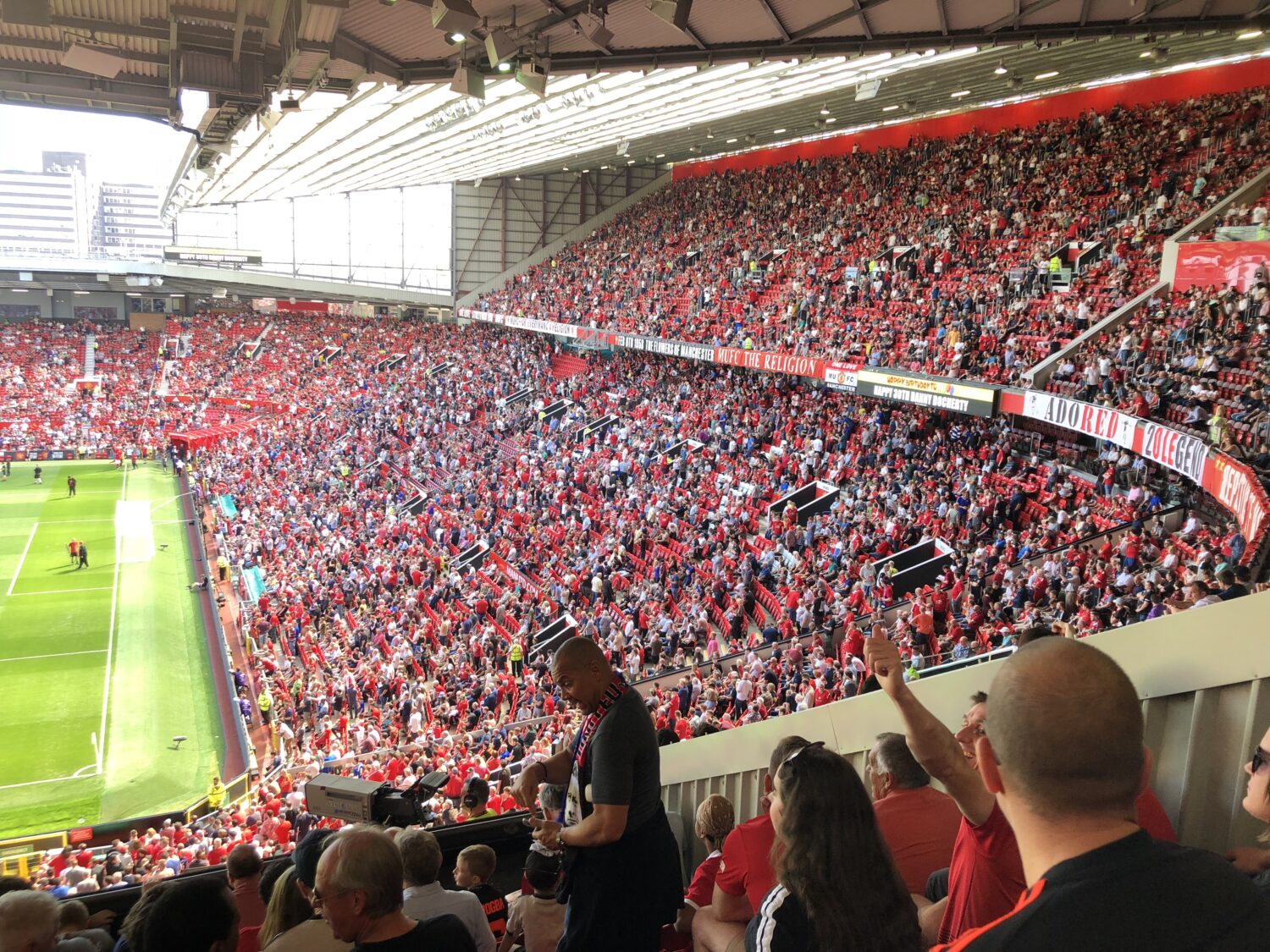 オールド・トラッフォード観戦の様子